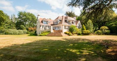 Inside the chateau style house surrounded by acres of woodland for sale