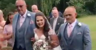 'Dad stopped as he walked me down the aisle, for a very important reason'