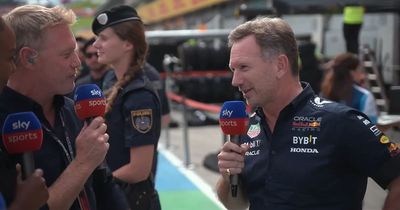 Christian Horner snaps at Sky F1 reporter's question as Red Bull win again at Austrian GP