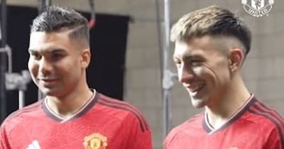 'My boys!' - Manchester United fans love Lisandro Martinez and Casemiro kit launch reunion