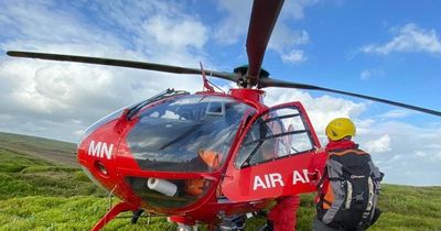 Walker airlifted to hospital after fracturing ankle at beauty spot