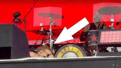Watch Axl Rose take a tumble during Guns N' Roses show in London's Hyde Park