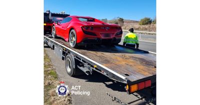 Ferrari seized after being caught going nearly 60kmh over speed limit