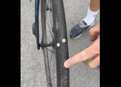 ‘You morons!’ Tour de France riders furious as tacks on road cause chaos