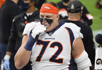 Broncos LT Garett Bolles to wear new position-specific helmet in 2023