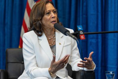VP Kamala Harris says the Supreme Court took rights from the people of America