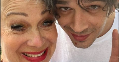 Denise Welch sends The 1975 fans wild and has 'Evita moment' as she goes to see son Matt Healy