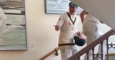 Australia star appears to point and laugh at furious England fans in Jonny Bairstow row