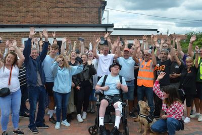 Band of Builders complete extension for bricklayer who suffered brain aneurysm