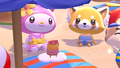 I was already excited about this Hello Kitty Animal Crossing game, then I saw Gudetama using bacon as a beach towel