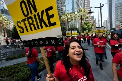 Workers strike at major Southern California hotels over pay and benefits