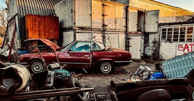 Eerily abandoned car graveyard found in long-forgotten garage