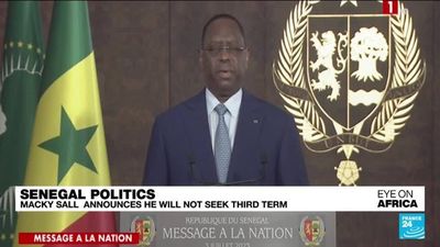 Senegal's President Macky Sall announces he will not seek third term in office