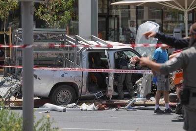 Israel-Palestine latest: Seven injured in Tel Aviv car-ramming and stabbing attack