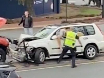 Man punched by cop charged with drink driving