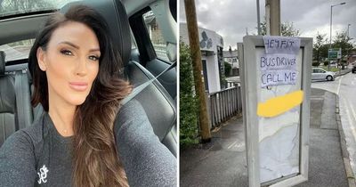 Woman who left blunt message at bus stop comes forward in hopes of finding 'fit driver'