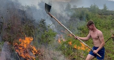 Fast-acting teen heroes beat away Callander blaze after barbecue almost causes inferno