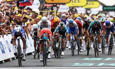 Jasper Philipsen wins stage four of Tour de France after ‘carnage’ on track