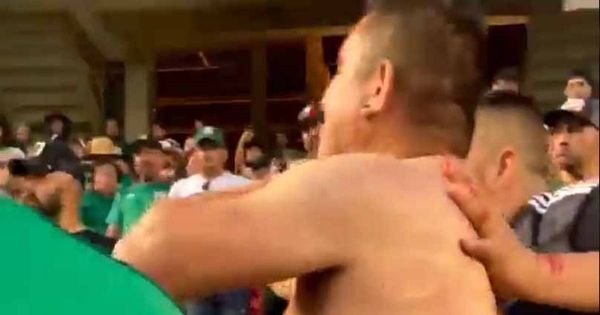 Mexico fan stabbed at Gold Cup match as blood streams from his chest in stands