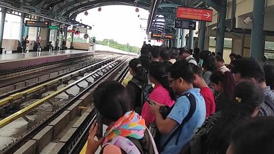 Huge rush as Bengaluru’s Namma Metro services disrupted on Purple Line