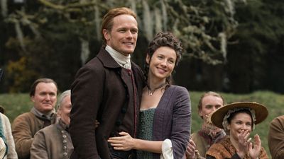 Who plays Claire in Outlander, and what can we expect from her in season seven?