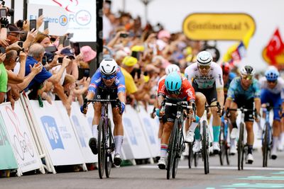 Jasper Philipsen stamps his authority on Tour de France as Mark Cavendish loses out in chaotic sprint