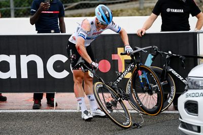 Fabio Jakobsen battered and bruised after crash in high-speed Tour de France sprint