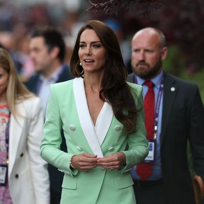 Kate Middleton Wears Princess Diana-Inspired Mint Green Blazer at Wimbledon