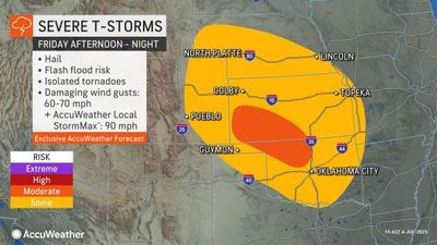 Severe Weather Threatens Rockies To Midwest: Tornadoes, Hail, And Wind