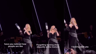 ‘I Fucking Dare You’: Adele Has Issued A Warning To Fans Amid All The Stage-Throwing Theatrics