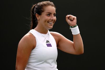 Jodie Burrage takes centre stage as Wimbledon plays catch-up on day three