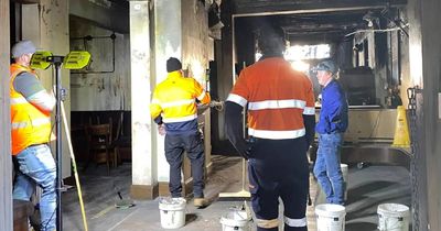 Burwood Inn clean-up begins as pub plans rebuild after fire