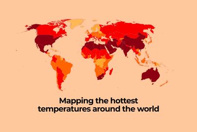 Mapping the hottest temperatures around the world