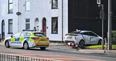 Air ambulances land as two seriously injured in smash between motorbike and taxi