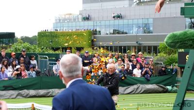 Just Stop Oil disrupt Wimbledon 2023 twice as protesters storm court 18 in separate incidents within hours