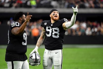 Raiders DE Maxx Crosby ranked as No. 4 EDGE rusher in NFL