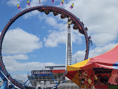 Roller coaster riders were trapped upside down for hours after mechanical failure