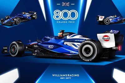 Williams unveils 800-race anniversary livery for British GP F1