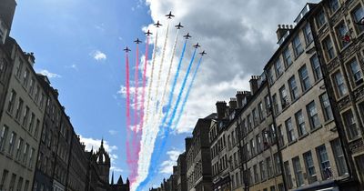Red Arrows flypast on Edinburgh's Royal Mile as dramatic climax to King's visit to Scots capital