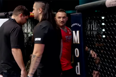 Michael Chandler reacts to Conor McGregor shoving him on ‘TUF 31’: ‘It went from zero to 100 very quickly’