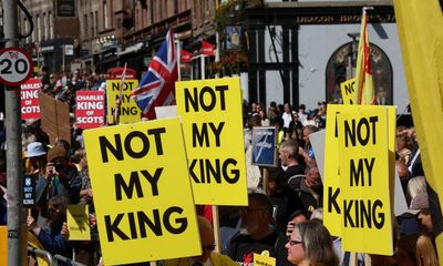Scottish minister leads protest at King Charles coronation event