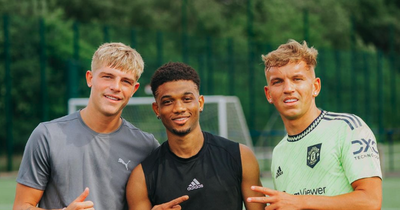 Amad trains with former Manchester United player ahead of pre-season