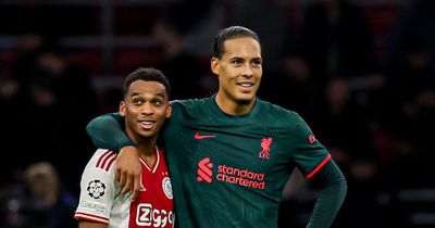Virgil van Dijk will be hoping Jurrien Timber prediction doesn't come true after £38.6m Arsenal deal