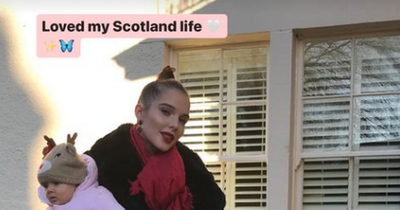 Helen Flanagan shares 'love for Scotland life' in flying visit