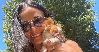 Demi Moore shows off ageless look in bikini for stunning holiday post with her dog