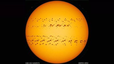 Sunspot numbers hit 20-year high, indicating the sun is fast approaching its explosive peak