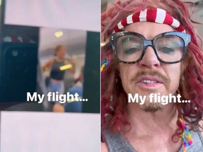 Comedian Scott ‘Carrot Top’ Thompson claims he was on plane when woman accused passenger of being ‘not real’
