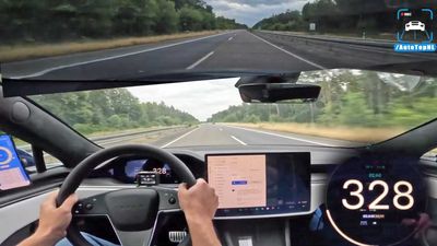 See Tesla Model S Plaid Finally Reach Its 200 MPH Top Speed On Autobahn
