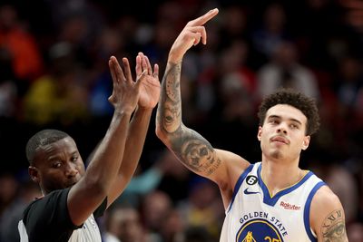 Watch: Warriors’ Lester Quinones throws down early fast break dunk in California Classic vs. Hornets