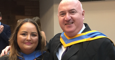Glasgow woman graduates from Strathclyde where course leader was also her P6 teacher